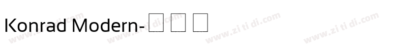 Konrad Modern字体转换